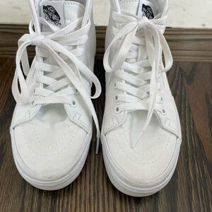 Vans White High-Top Sneakers